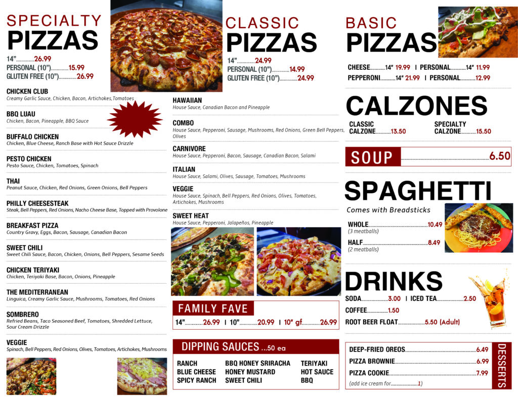 Menu – Sideline Pizzeria